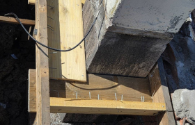 Création d'un chaînage plus pose d'un nouveau entourage de cheminée chantier effectué Bordeaux
