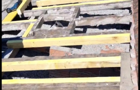 Renfort de charpente plus pose de volige chantier effectué Andernos