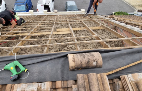 Pose d'un écran sous toiture remaniage travaux effectués Parempuyre